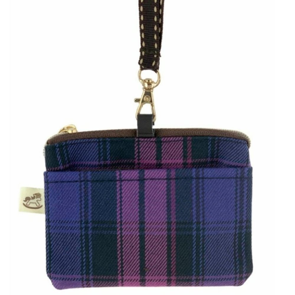 Waterproof Plaid Coin Purse & Card Pouch Holder